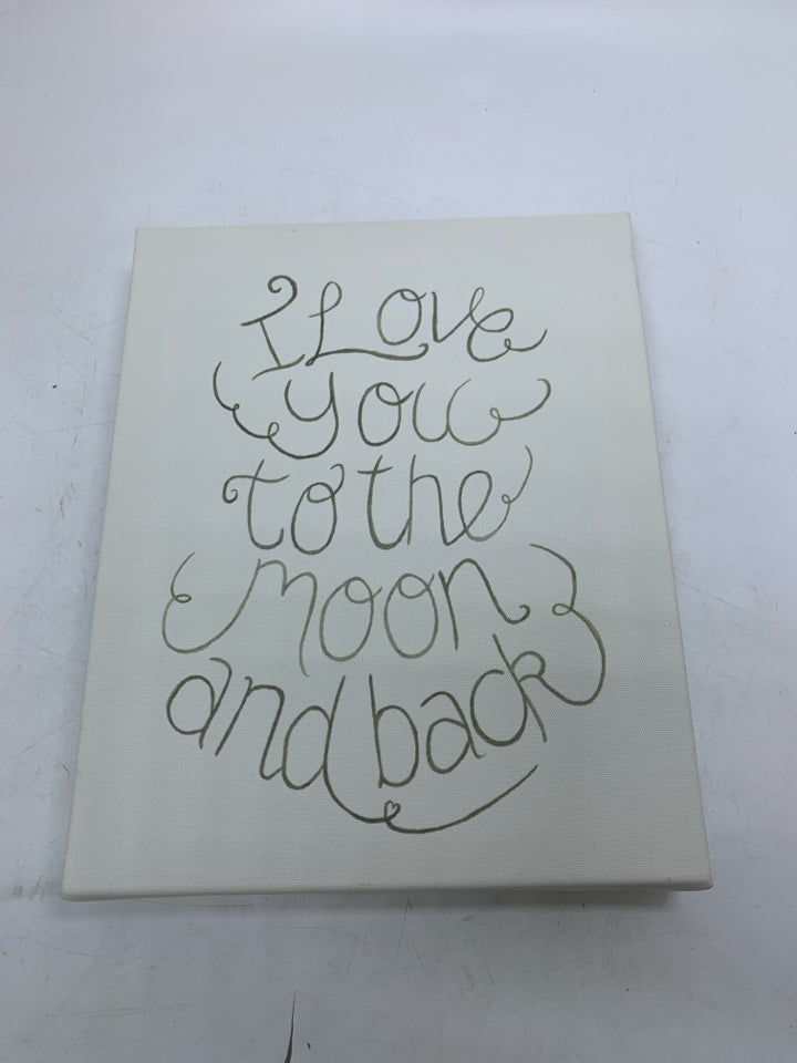 SMALL I LOVE YOU TO THE CANVAS.