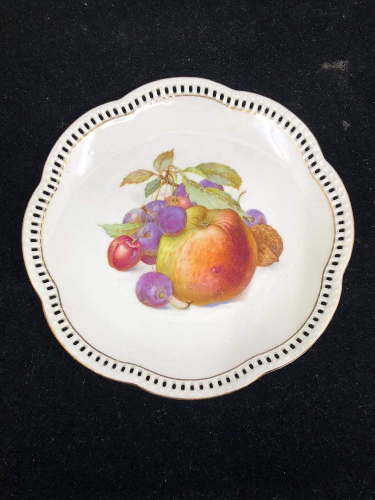 5PC SCHUMANN 4 LUNCH PLATES+ SERVER FRUIT DESIGN.