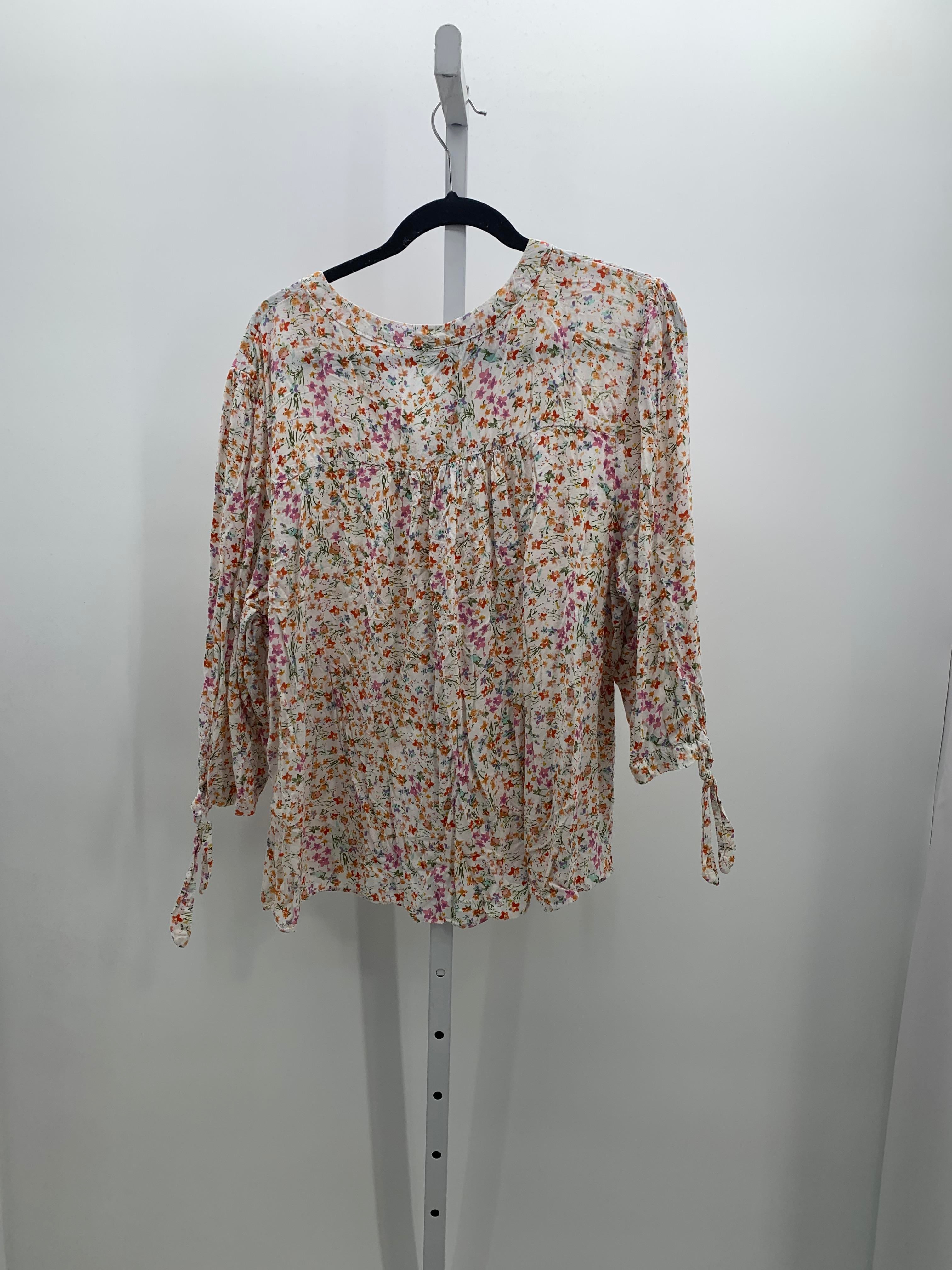 Jones & Co Size 3X Womens 3/4 Sleeve Shirt