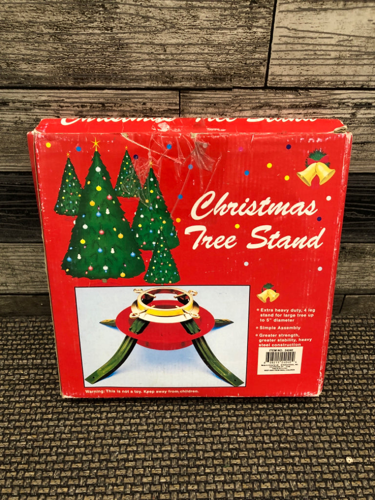 NIB CHRISTMAS TREE STAND.