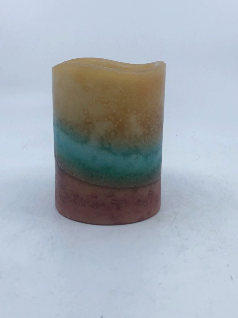 COLORFUL FAUX CANDLE.