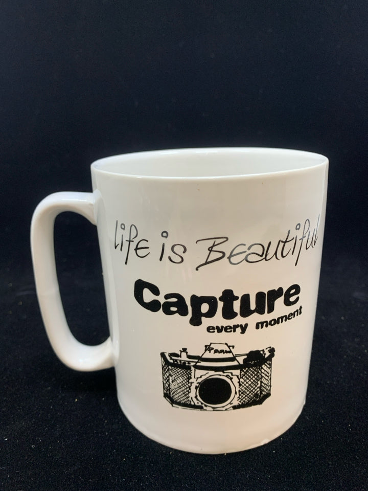 LIFE IS BEAUTIFUL MUG.