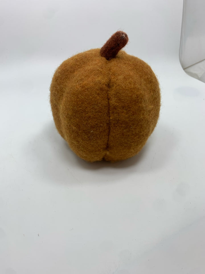 ORANGE FELT PUMPKIN.