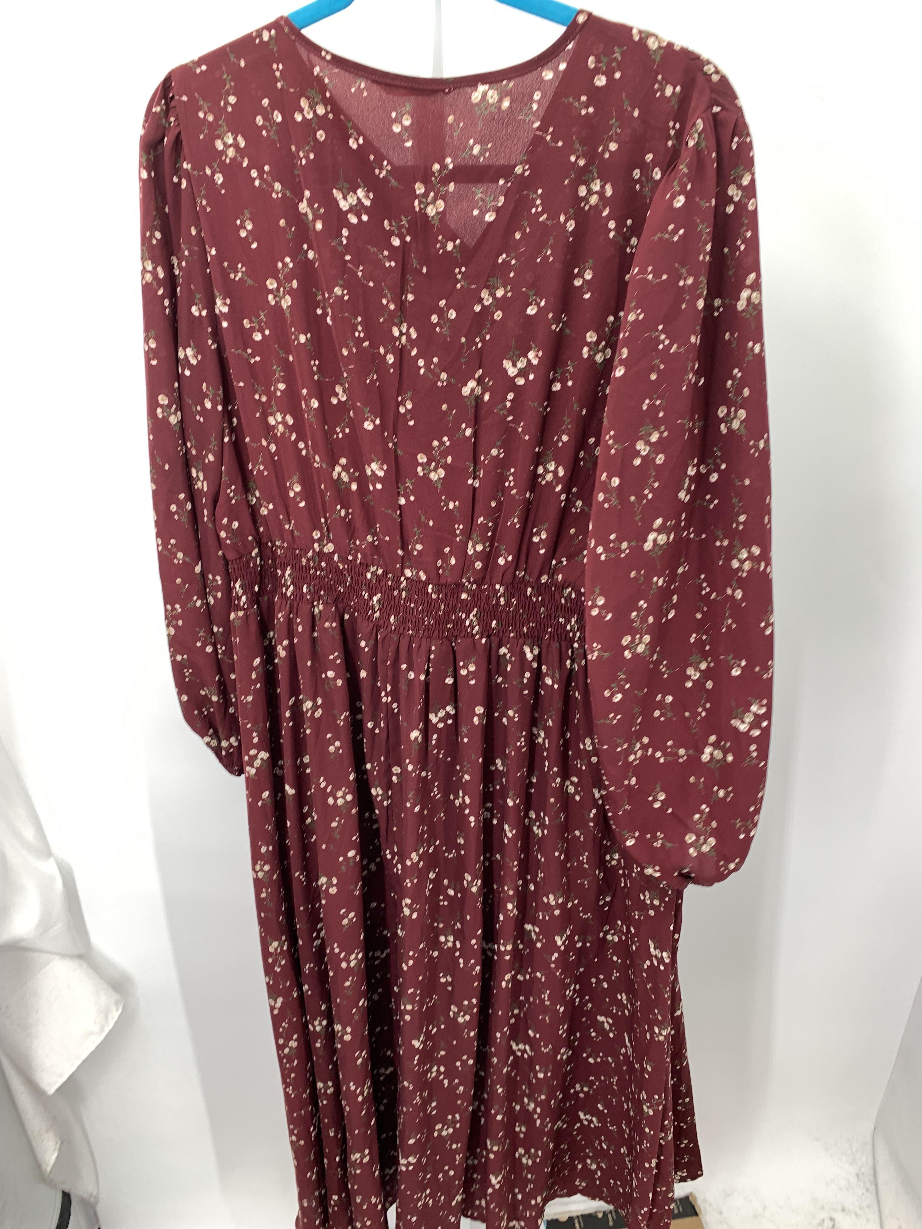 Size 18/20 W Womens Long Sleeve Dress