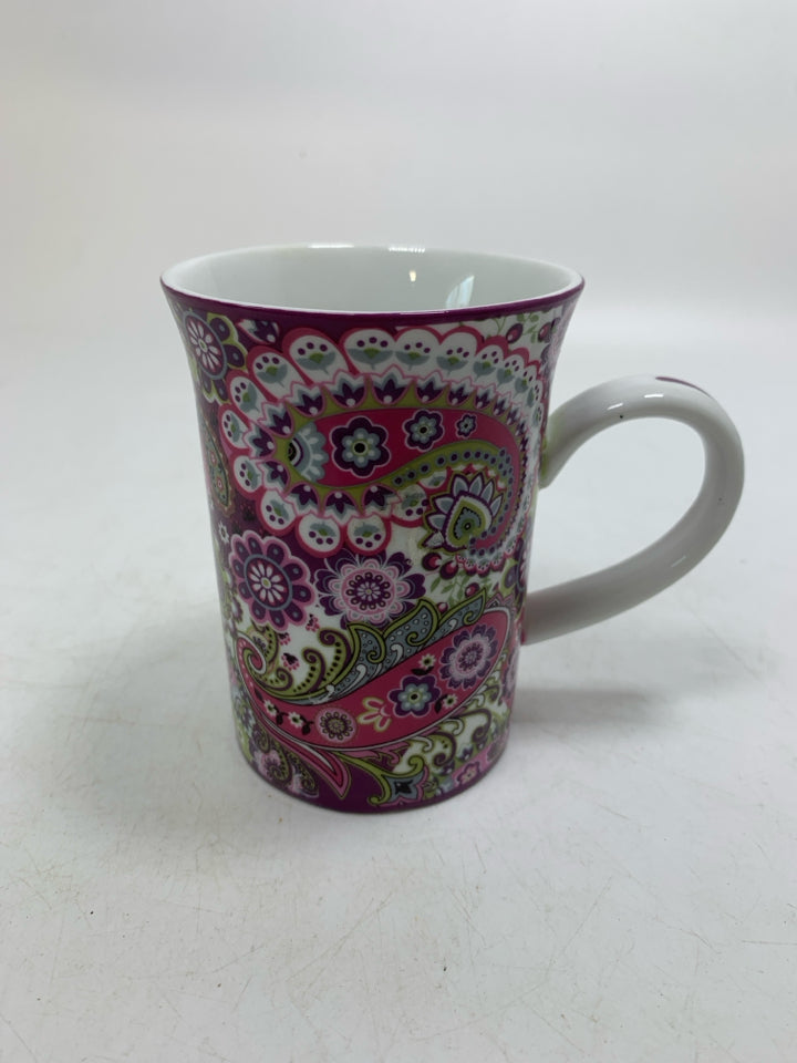 PURPLE PAISLEY MUG.