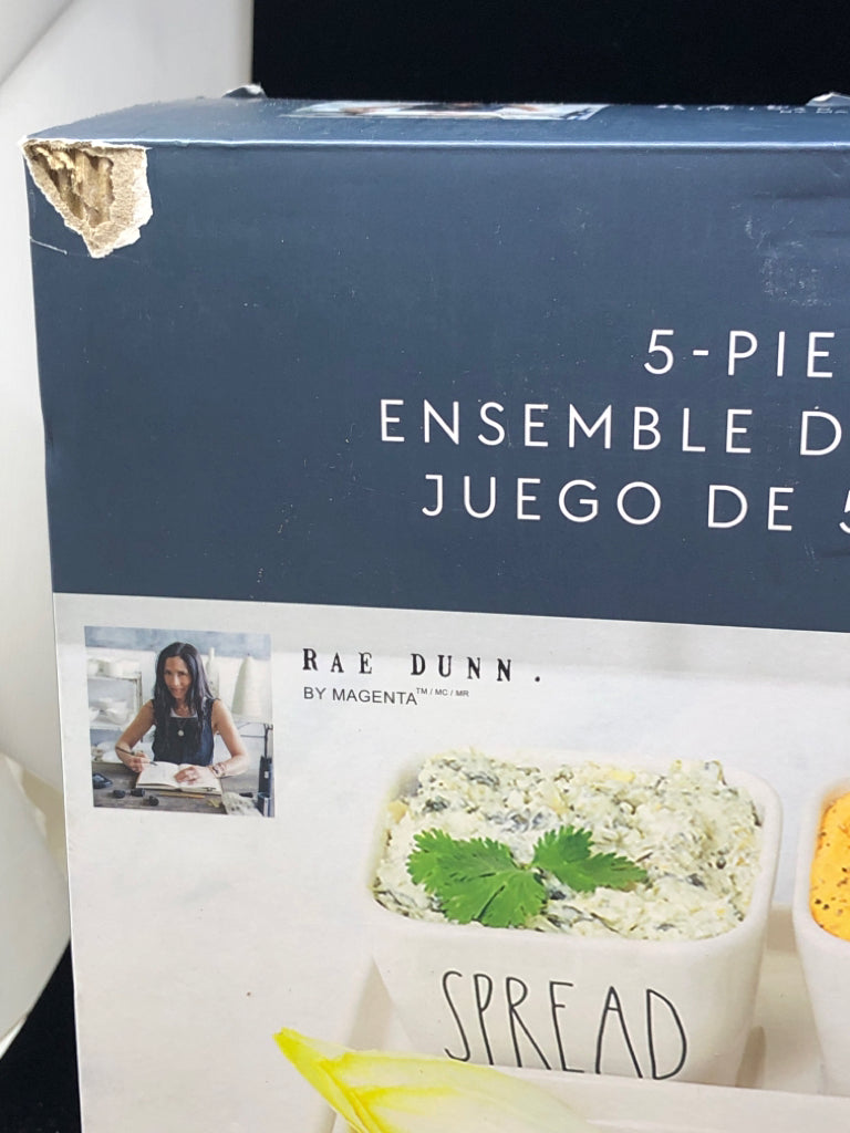NIB RAE DUNN SERVING SET.