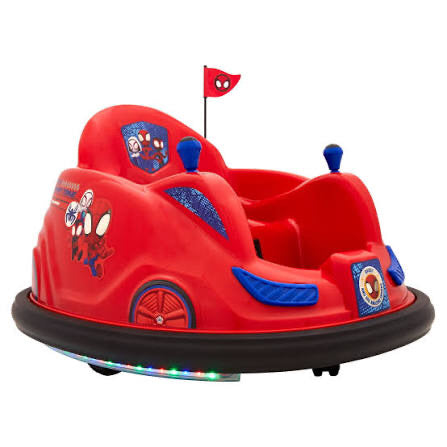 Spidey Bumper Car Ride on Toy w/ charger