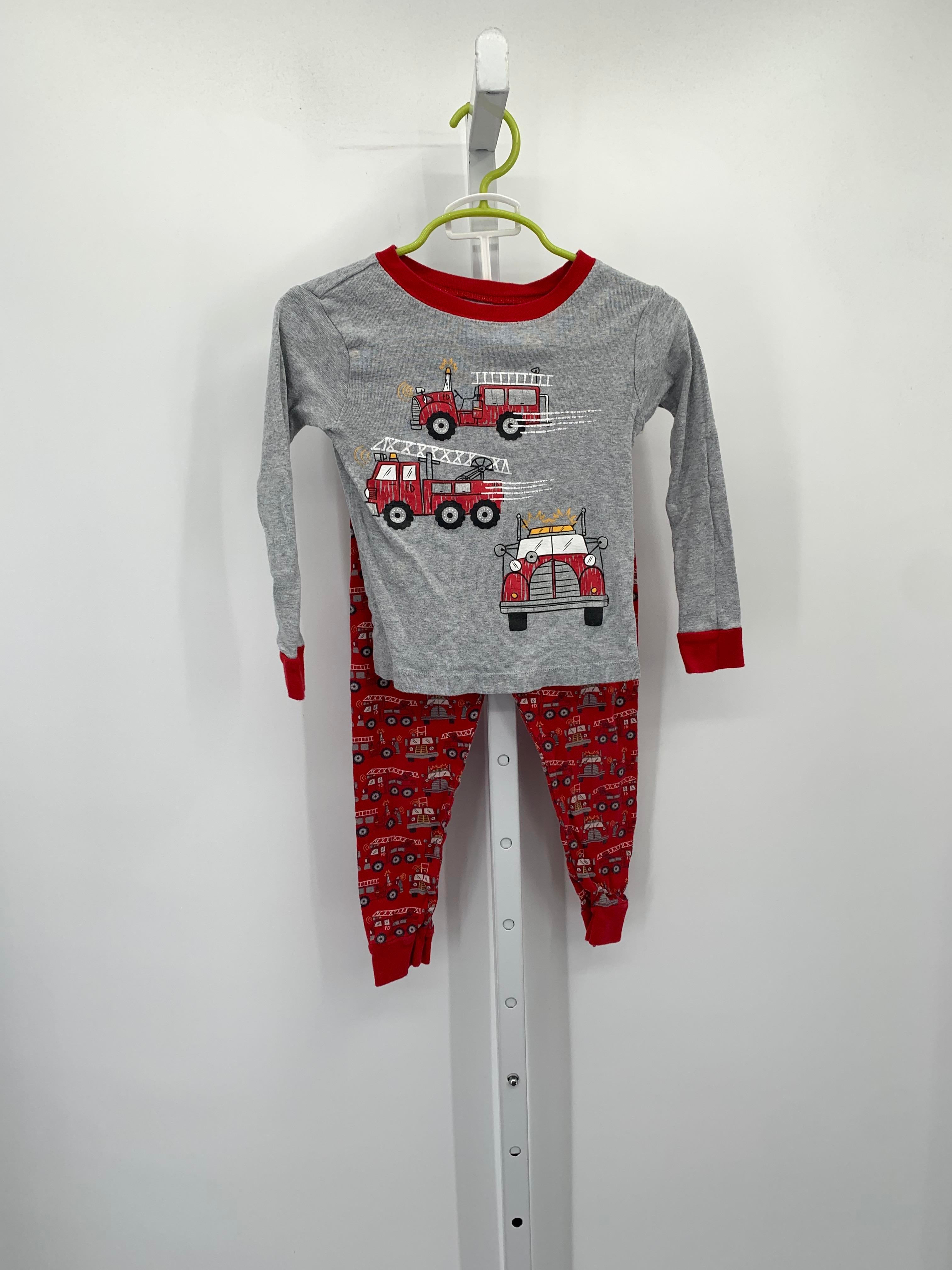 FIRE TRUCKS KNIT PJS