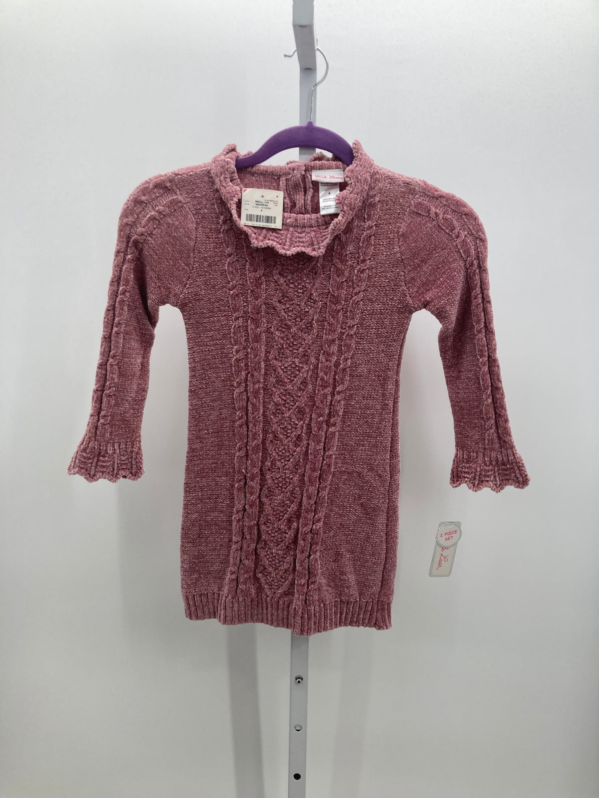 Little Lass Size 4 Girls Long Sleeve Dress