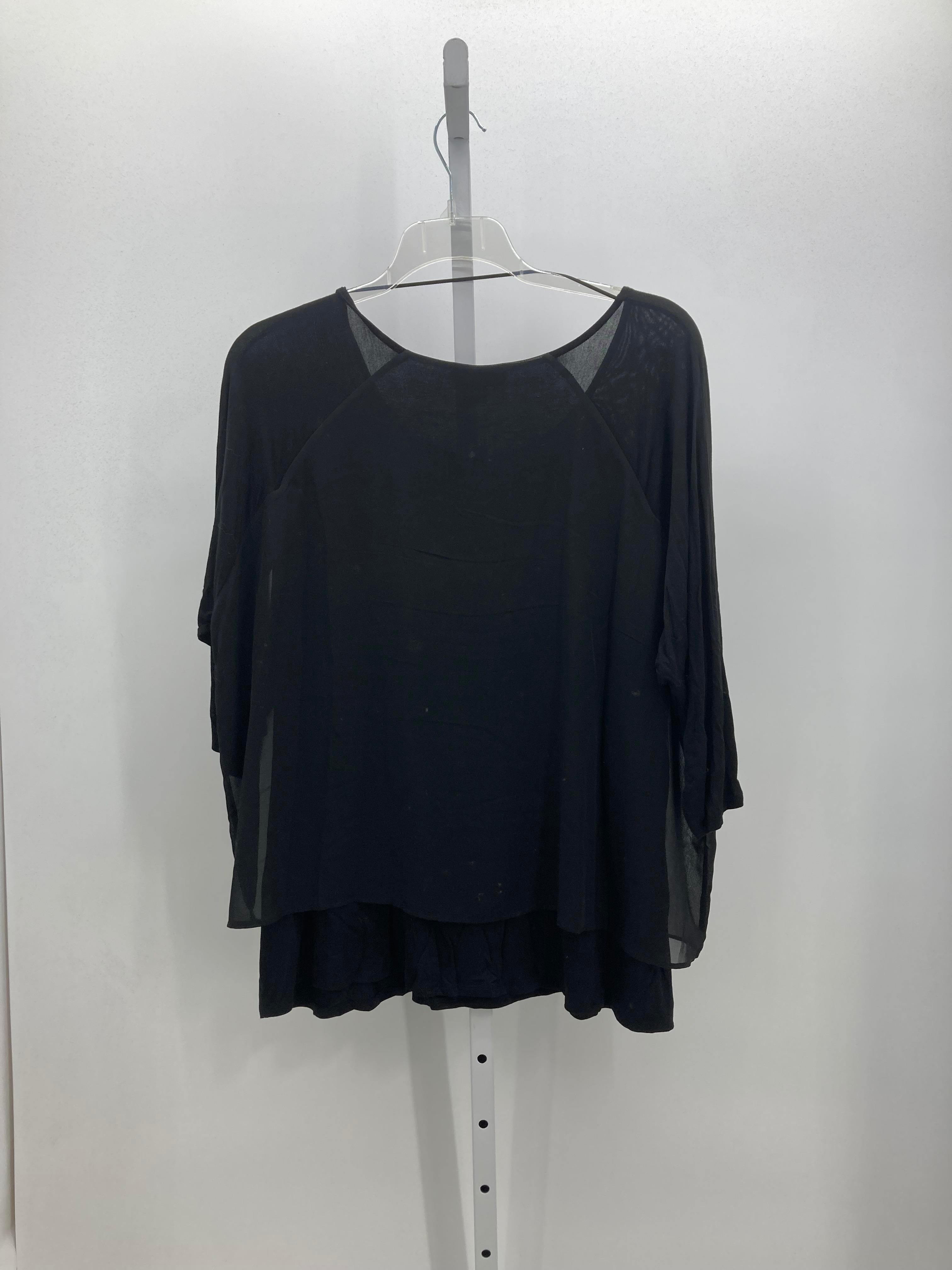 Size 1X Womens 3/4 Sleeve Shirt