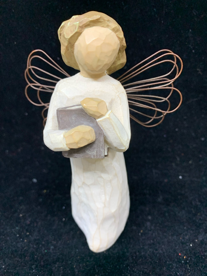 "ANGEL OF LEARNING" GIRL HOLDING BOOK-WILLOW TREE.