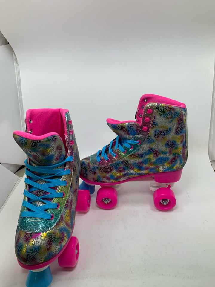 Rainbow Metallic Roller Skates Size ( 9M ) - NWOT