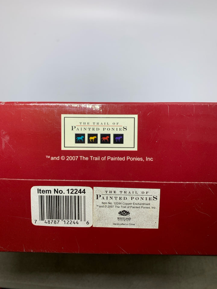 NIB TRAIL OF PAINTED PONIES " COPPER ENCHANTMENT" FIGURINE.
