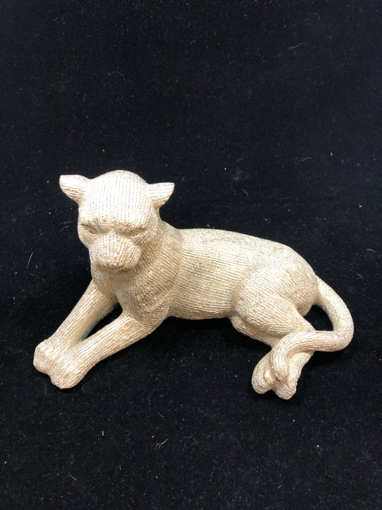 LAYING LEOPARD FIGURE.