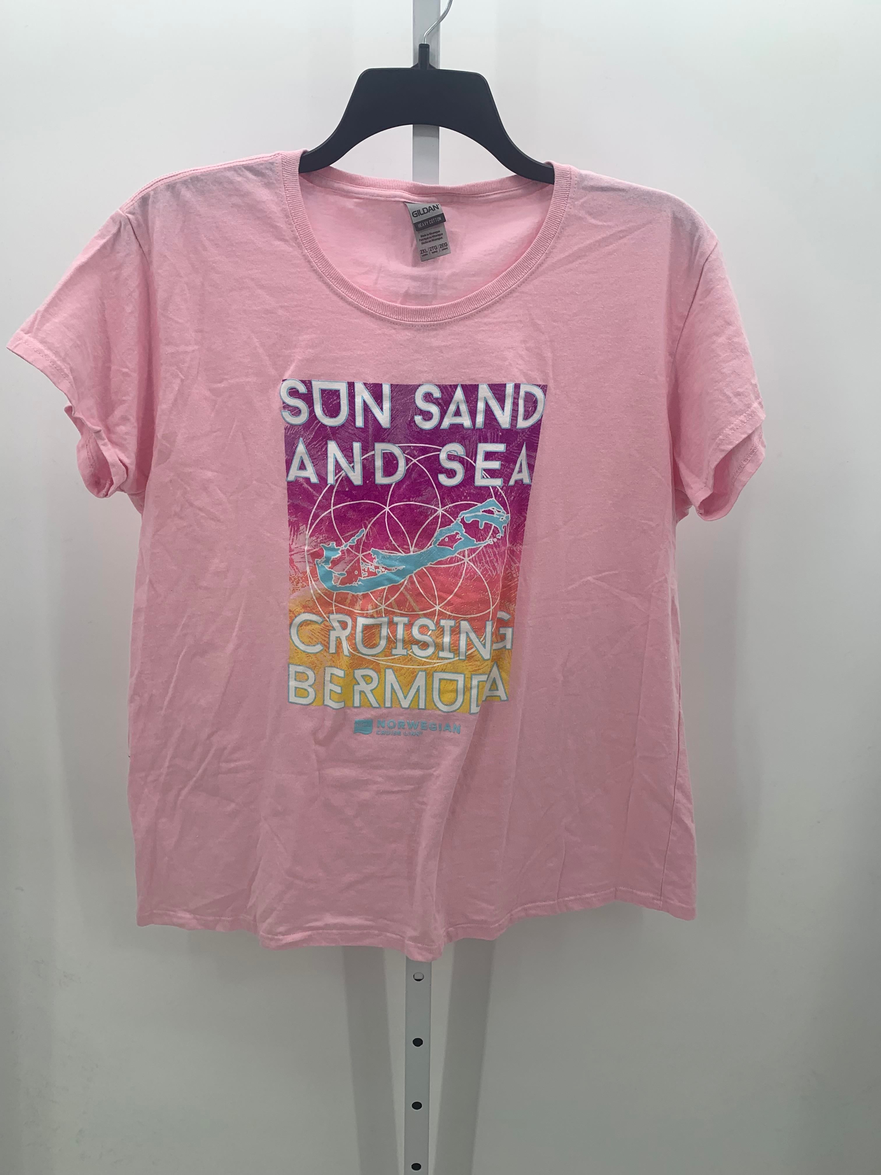 Gildan Size 2X Womens Short Sleeve Shirt