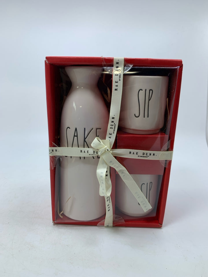 NIB 3PC SAKE SET.
