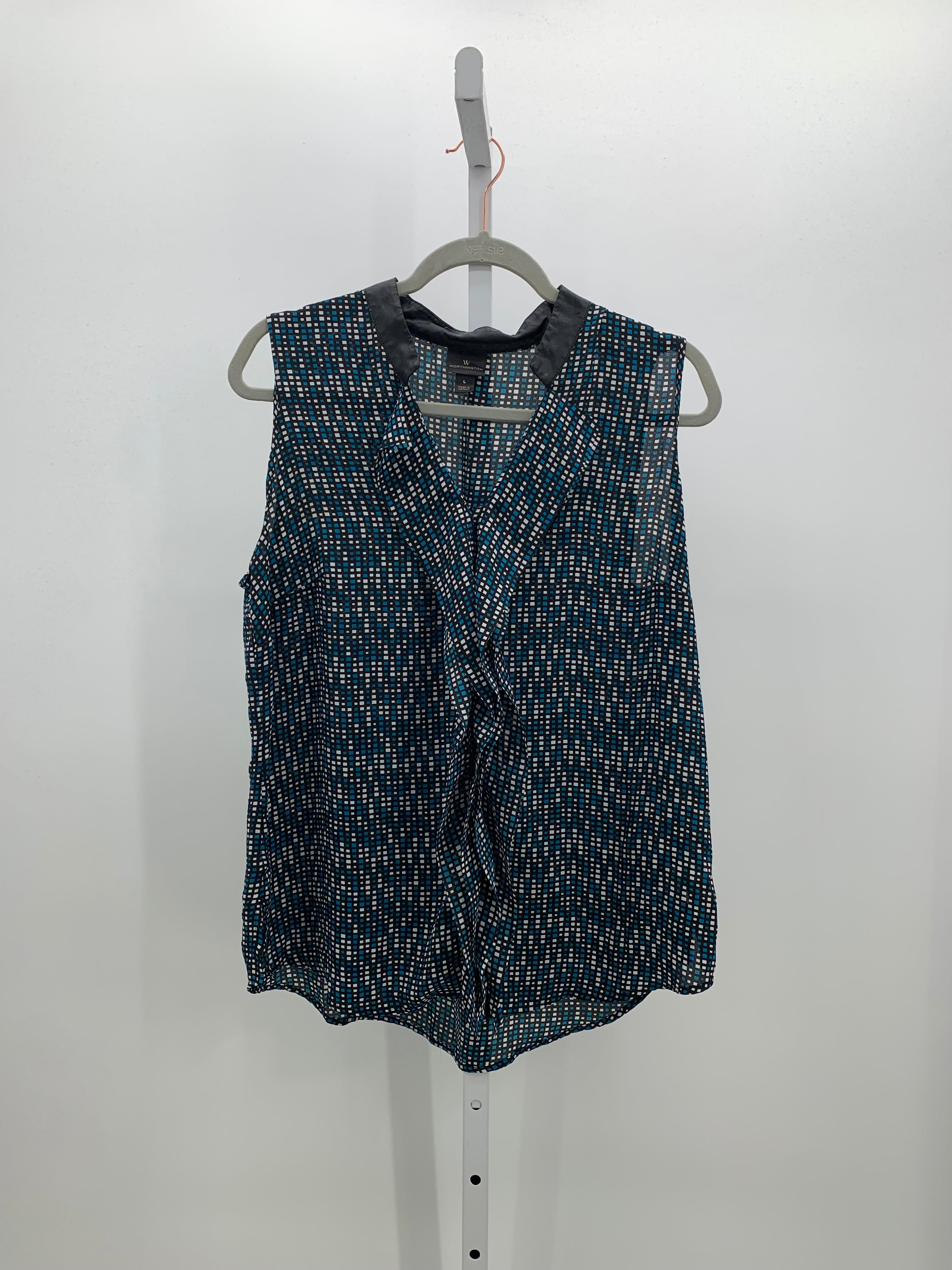 Worthington Size Large Misses Sleeveless Shirt