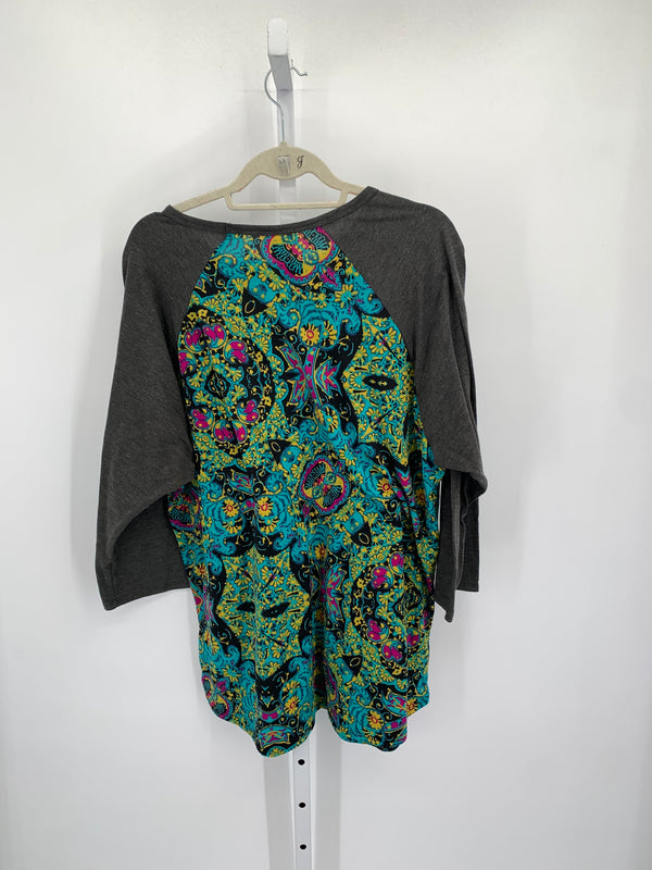 Lularoe Size 3X Womens 3/4 Sleeve Shirt