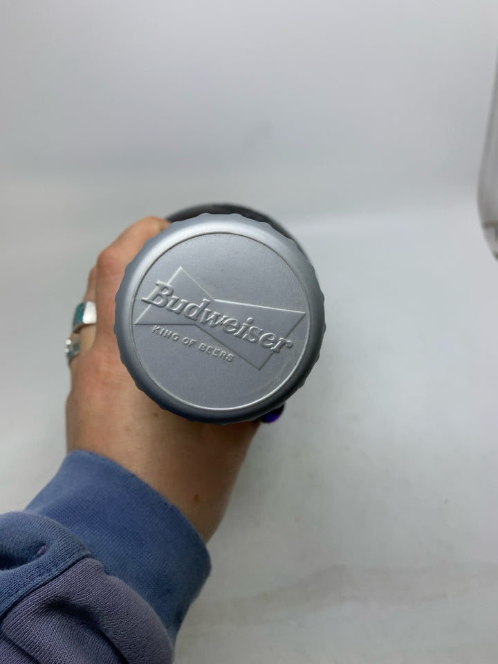 LARGE BUDWEISER MILLENNIUM GLASS BEER BOTTLE.