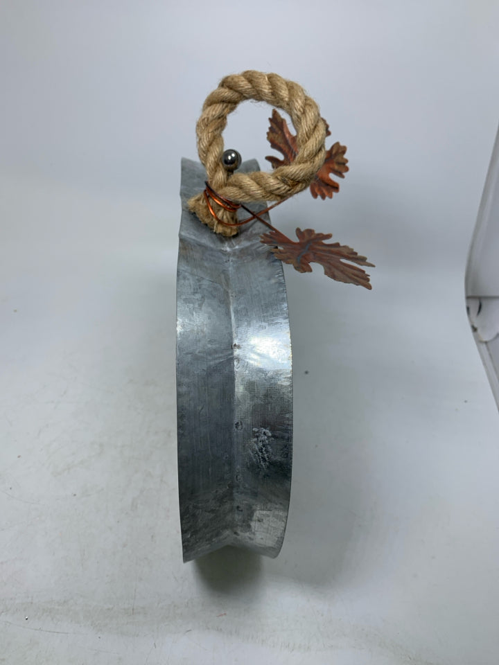 GATHER TOGETHER CORK/GALVANIZED PUMPKIN.