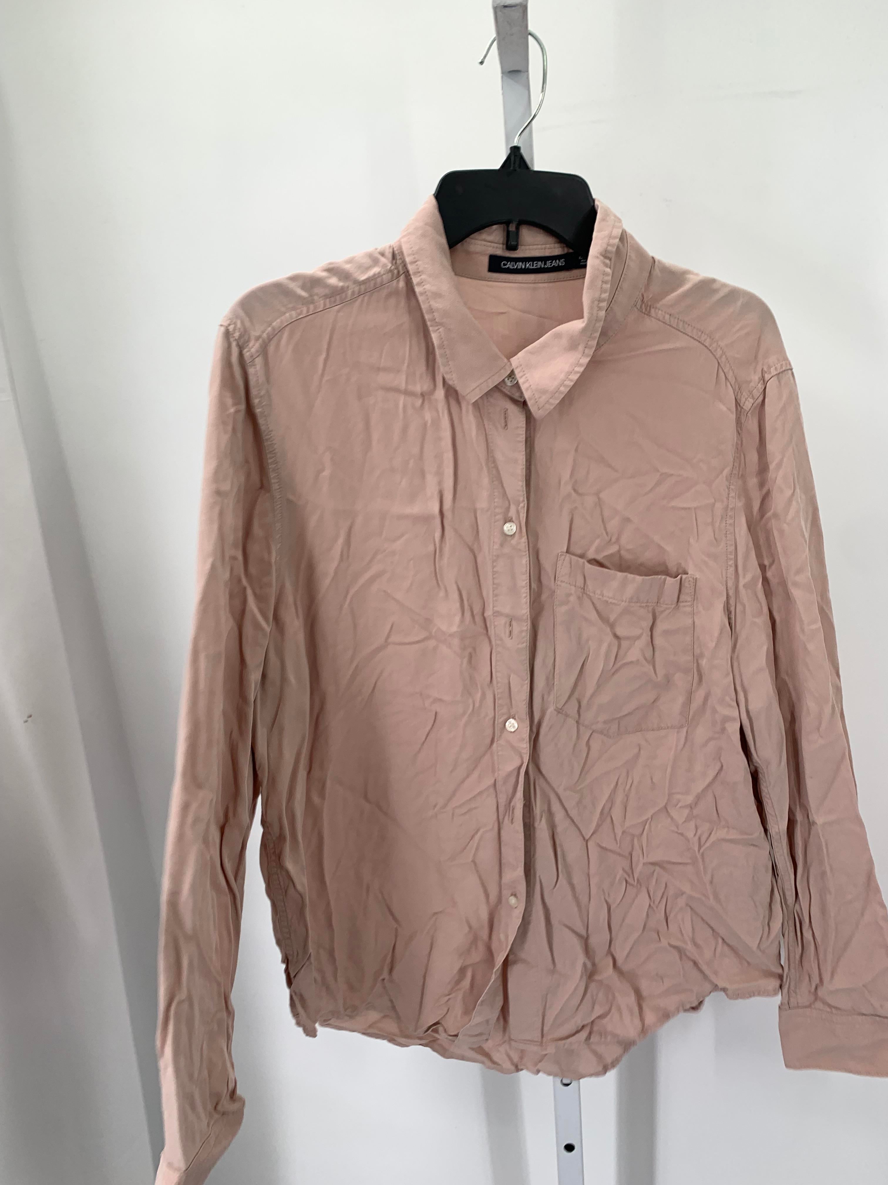Calvin Klein Size Extra Large Misses Long Sleeve Shirt