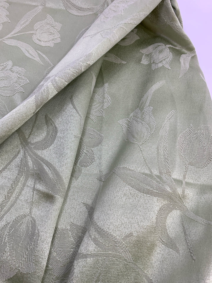 SAGE GREEN RECTANGULAR TABLE CLOTH.