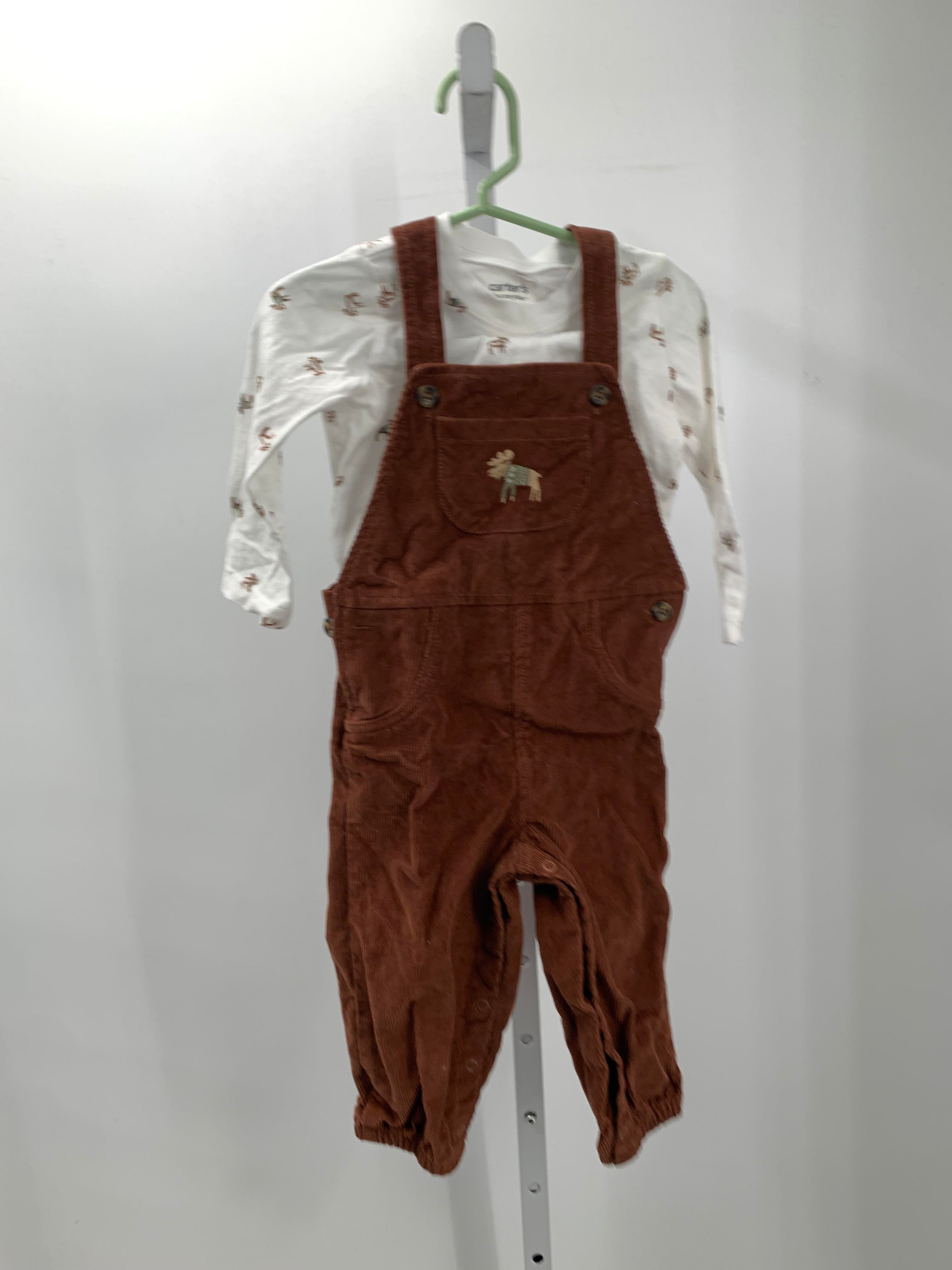CORDUROY OVERALLS MOOSE SHIRT