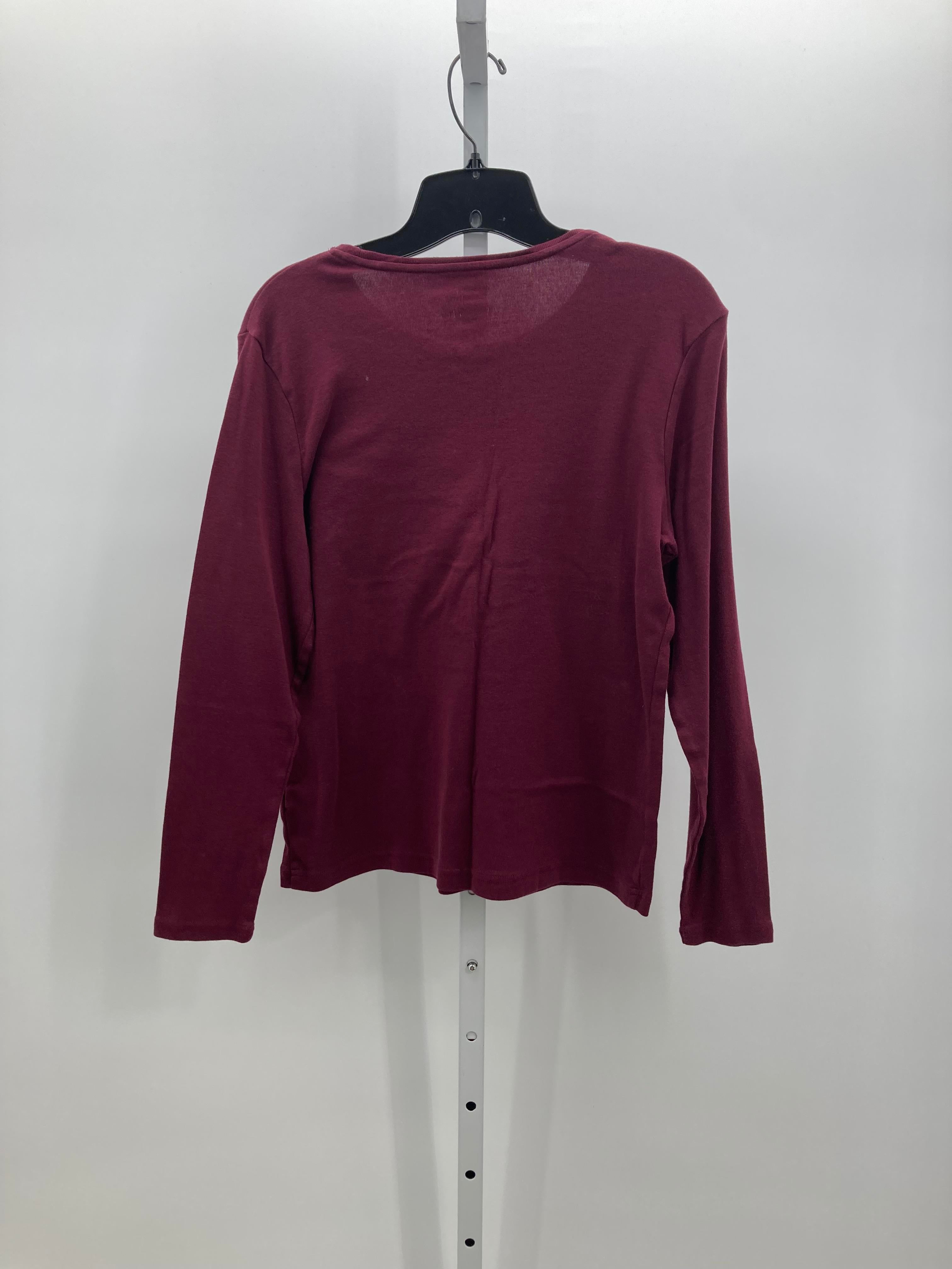 Croft & Barrow Size Medium Petite Petite Long Sleeve Shirt