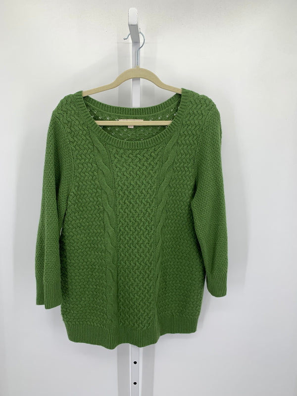 Loft Size Extra Large Misses Long Slv Sweater