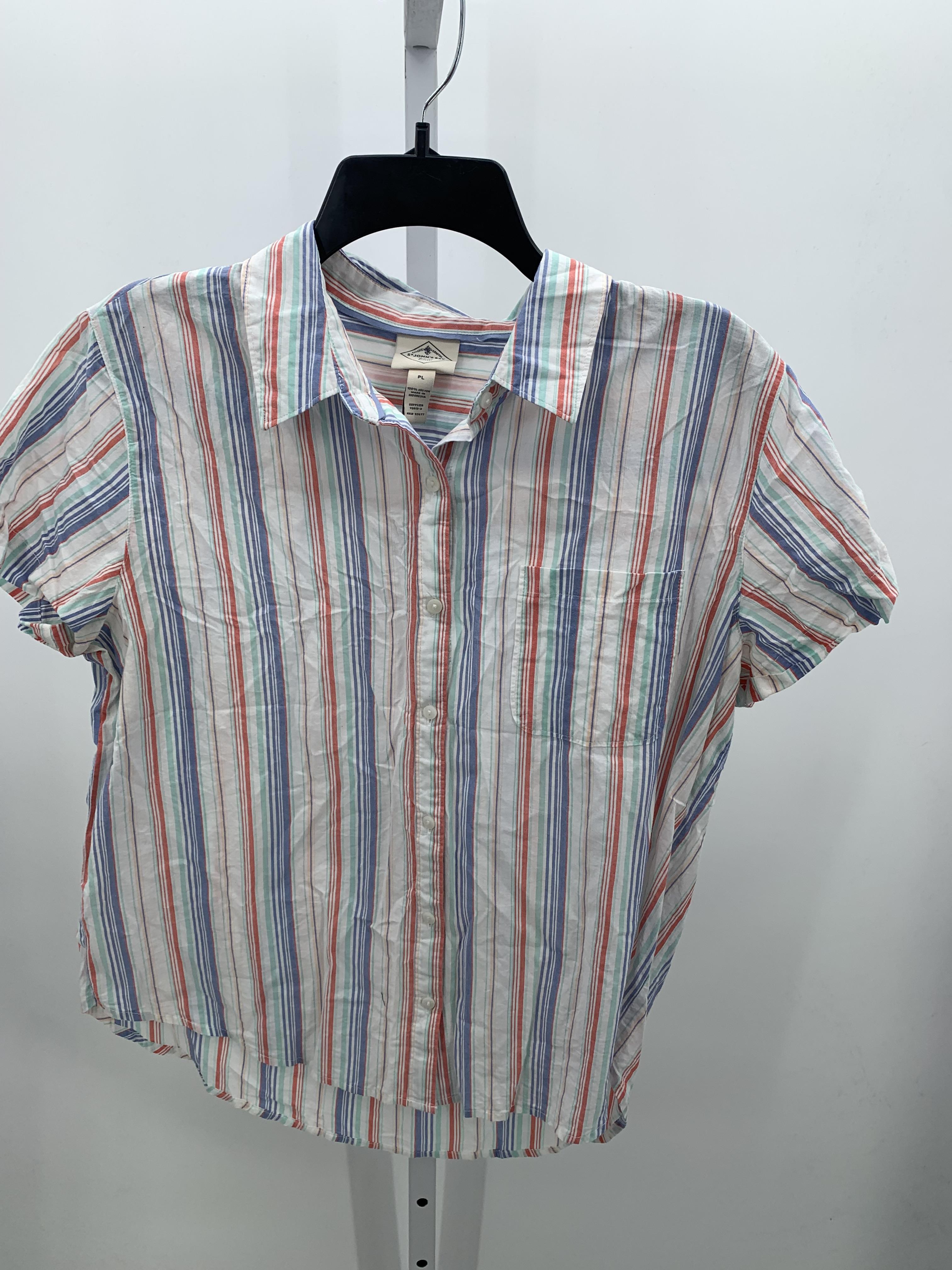 St. Johns Bay Size Large Petite Petite Short Sleeve Shirt