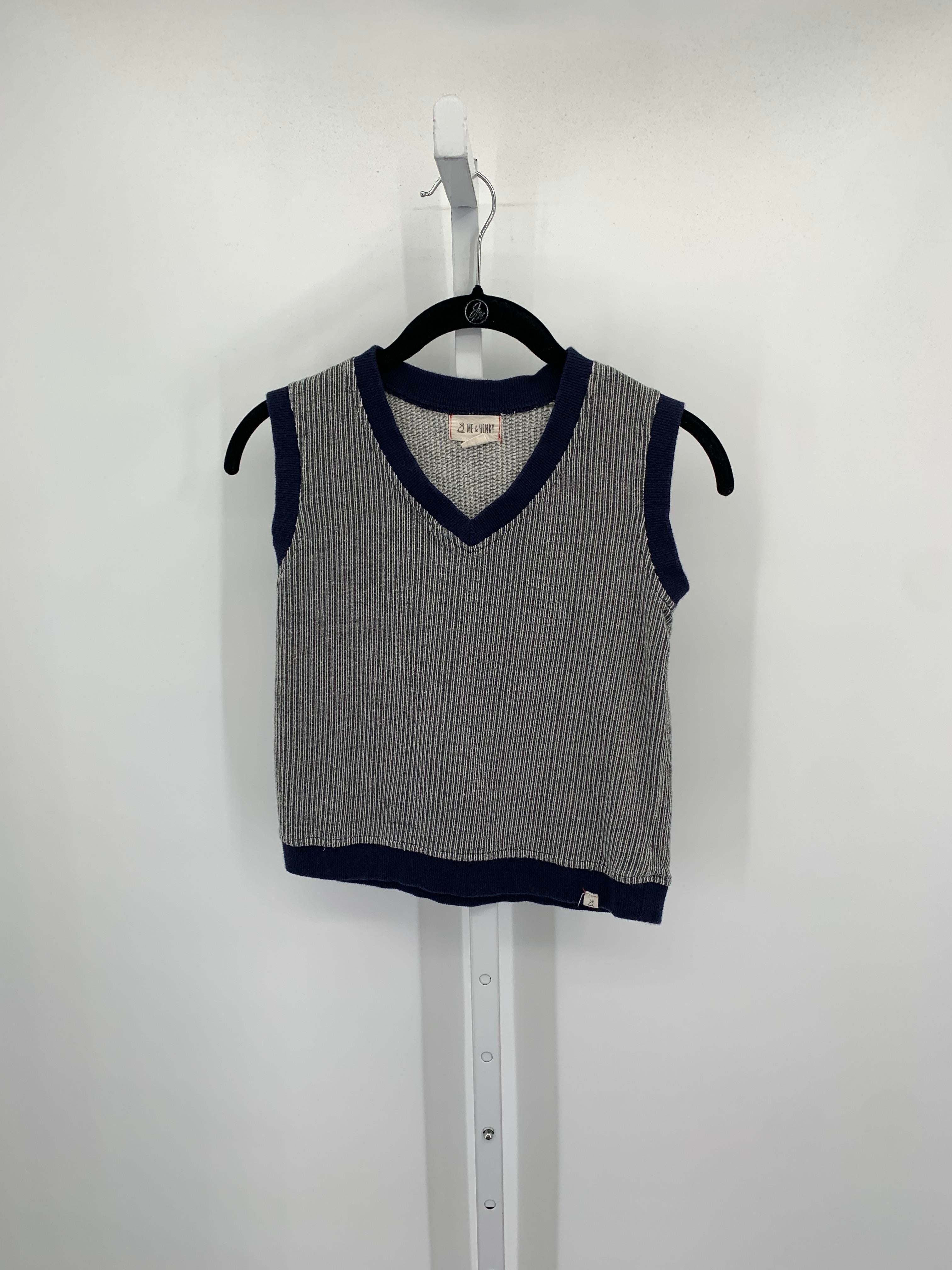 VNECK RIBBED KNIT SWEATER VEST.