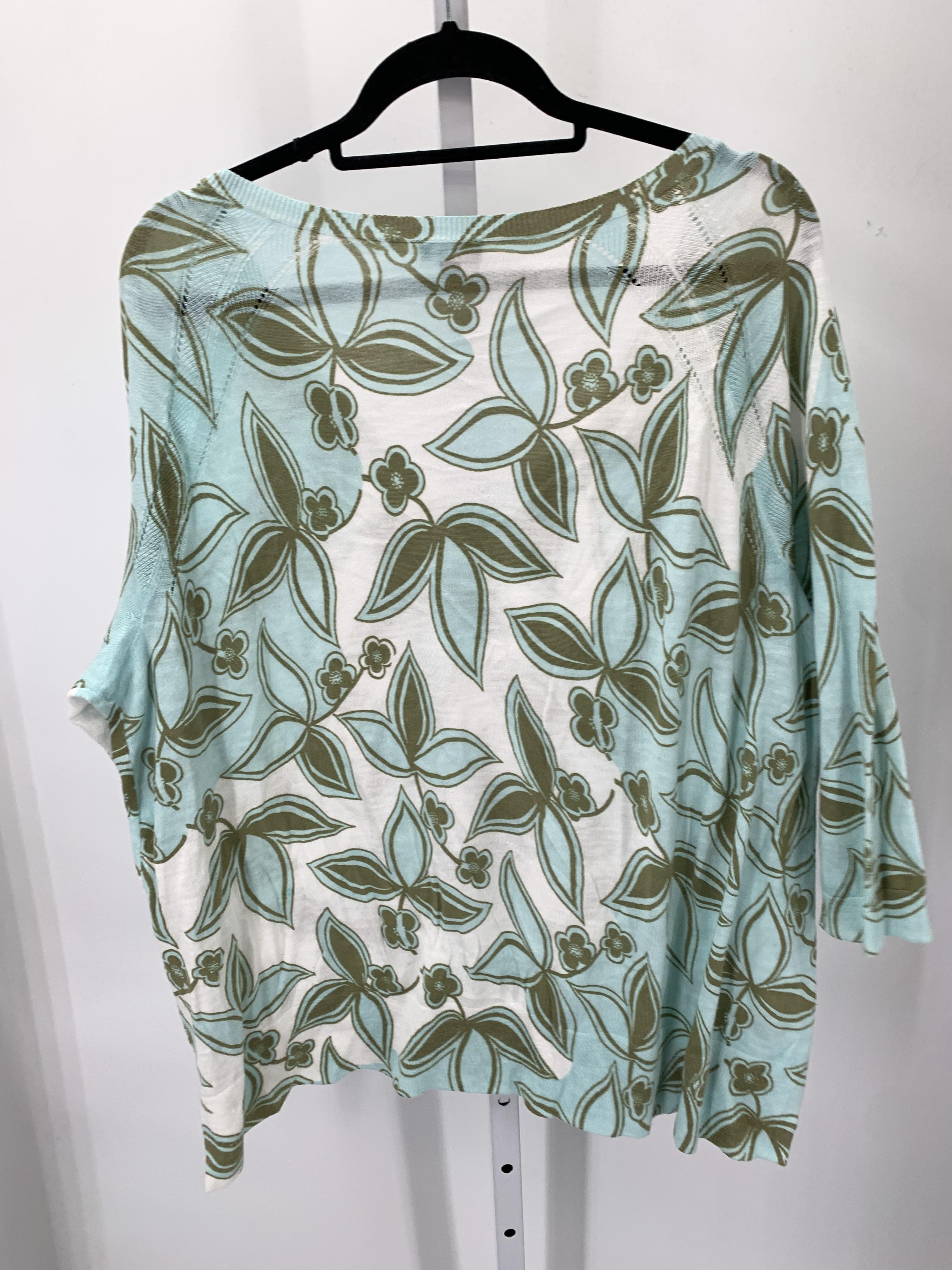 Talbots Size 2X Womens 3/4 Sleeve Sweater