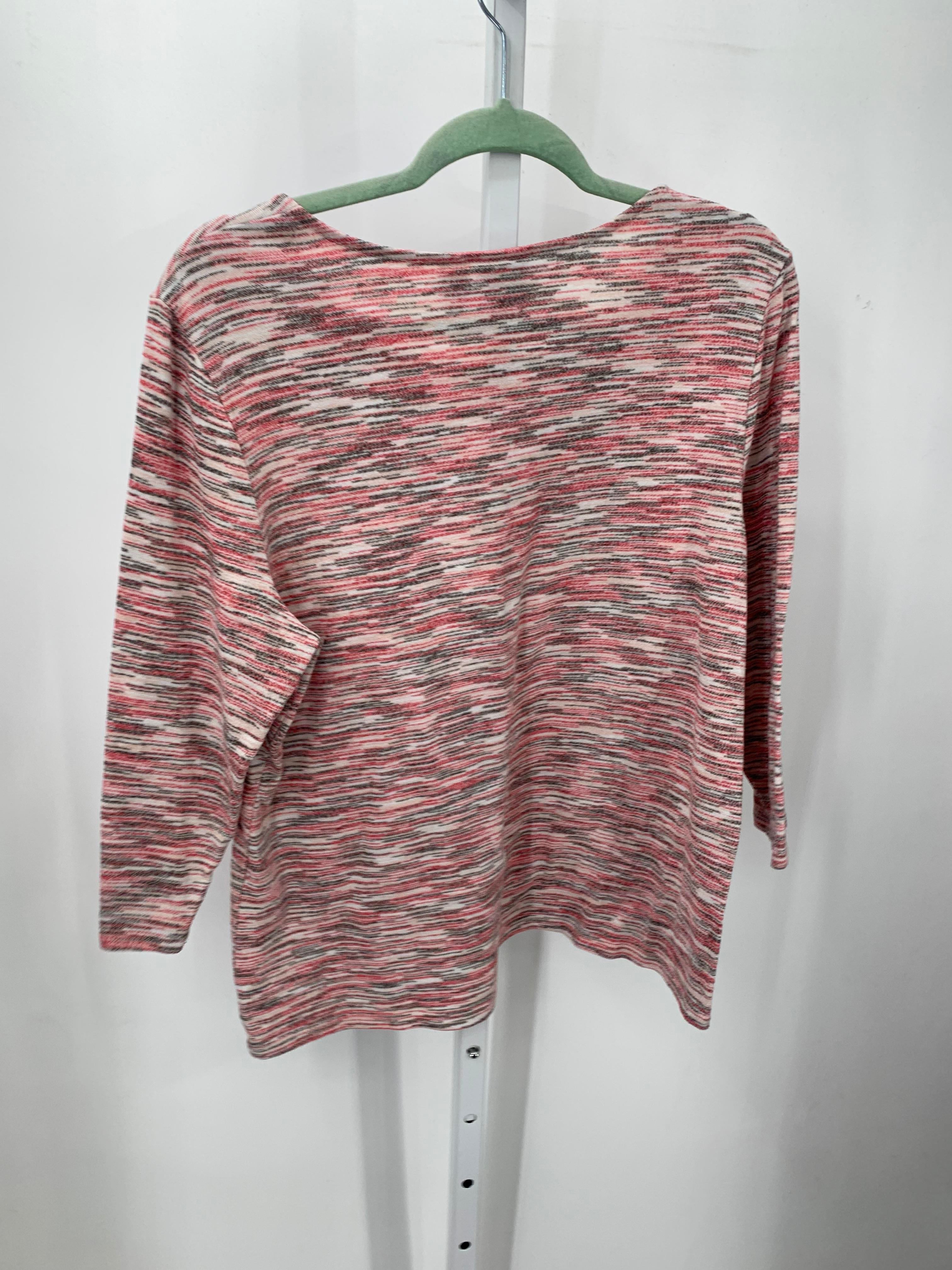 Chico's Size Medium Misses 3/4 Sleeve Shirt