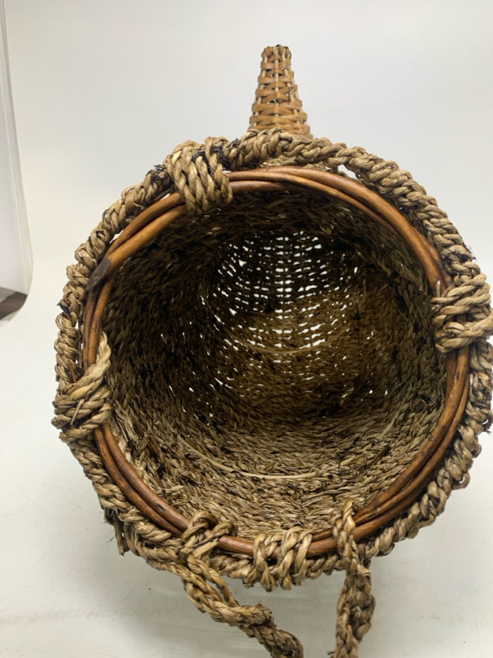 WOVEN CORNUCOPIA.