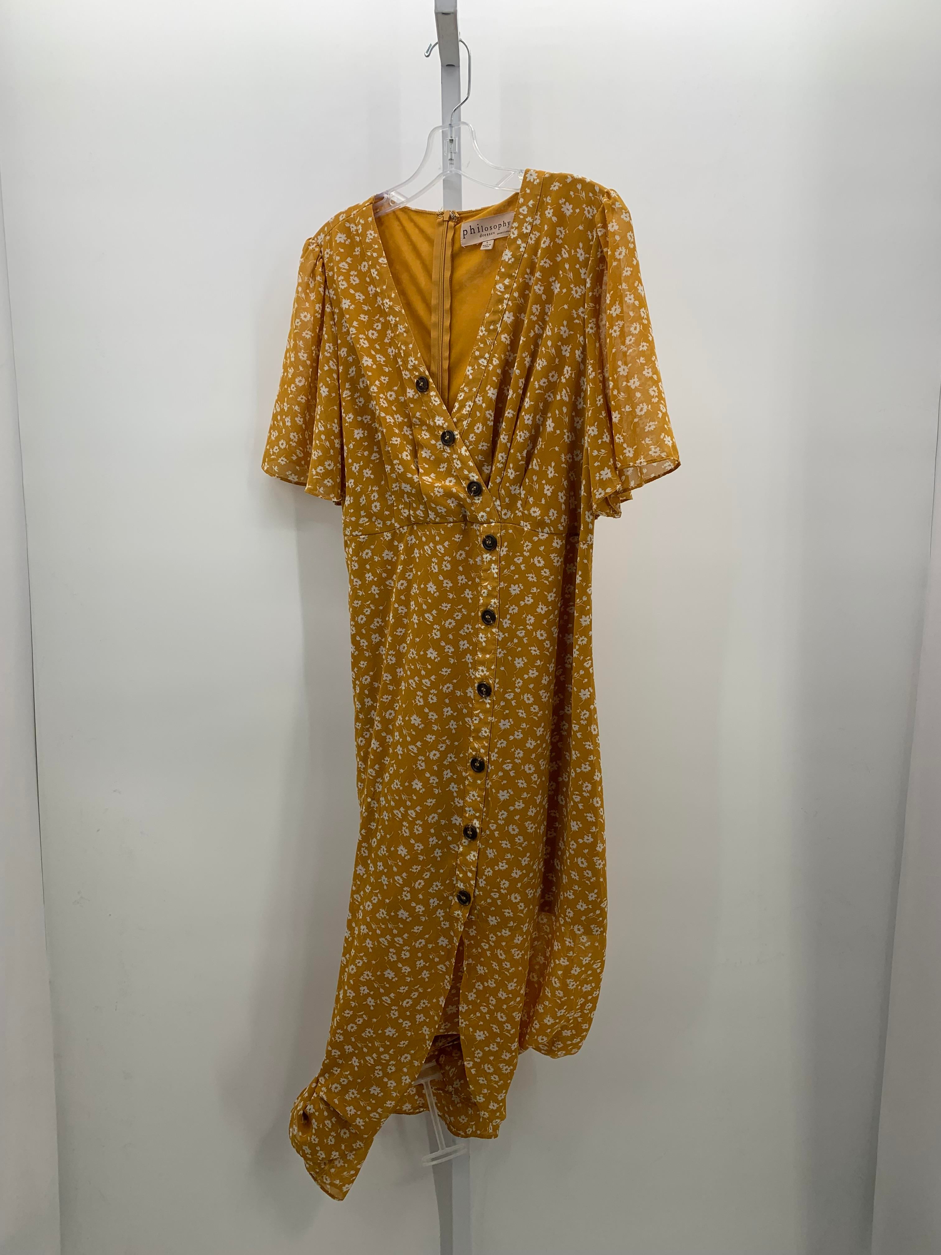 philosophy Size Large Misses Short Sleeve Dress