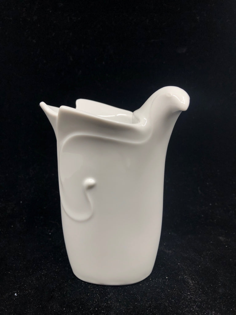 DANSK WHITE BIRD VASE.