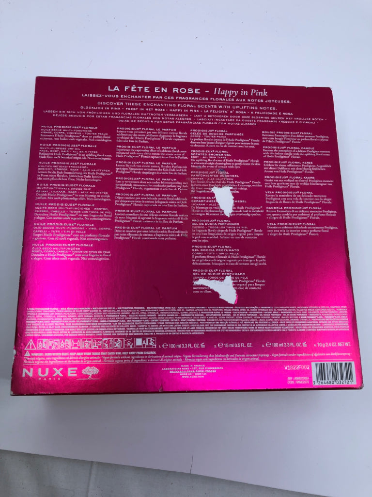 NIB NUXE HAPPY IN PINK FRAGRANCE SET.
