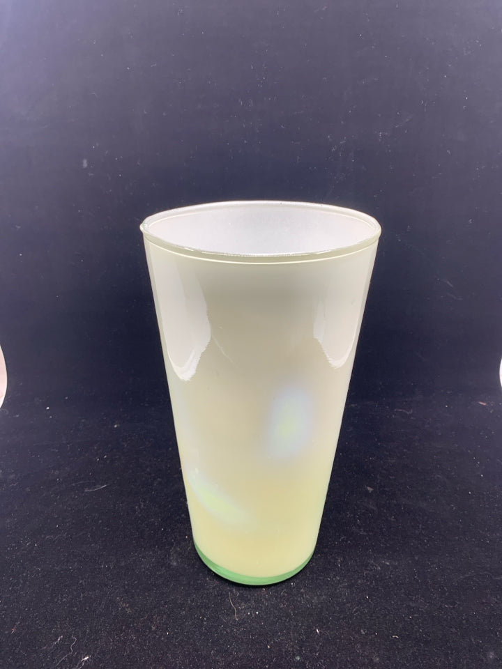 IRIDESCENT IVORY VASE.