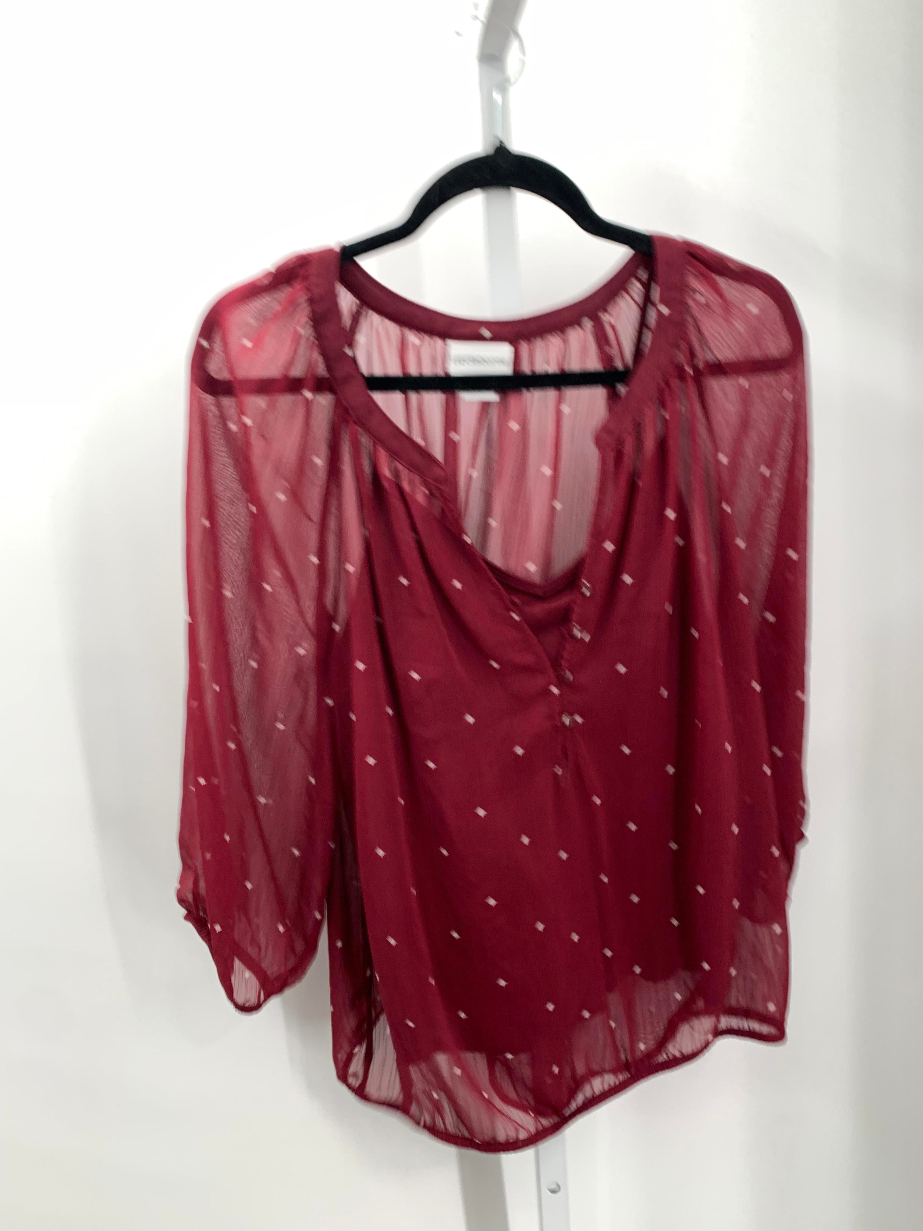 Liz Claiborne Size Large Misses 3/4 Sleeve Shirt