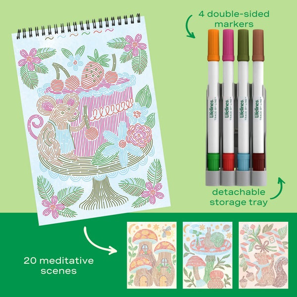 New FlowArt® : Trace-By-Line, Woodland Whimsy