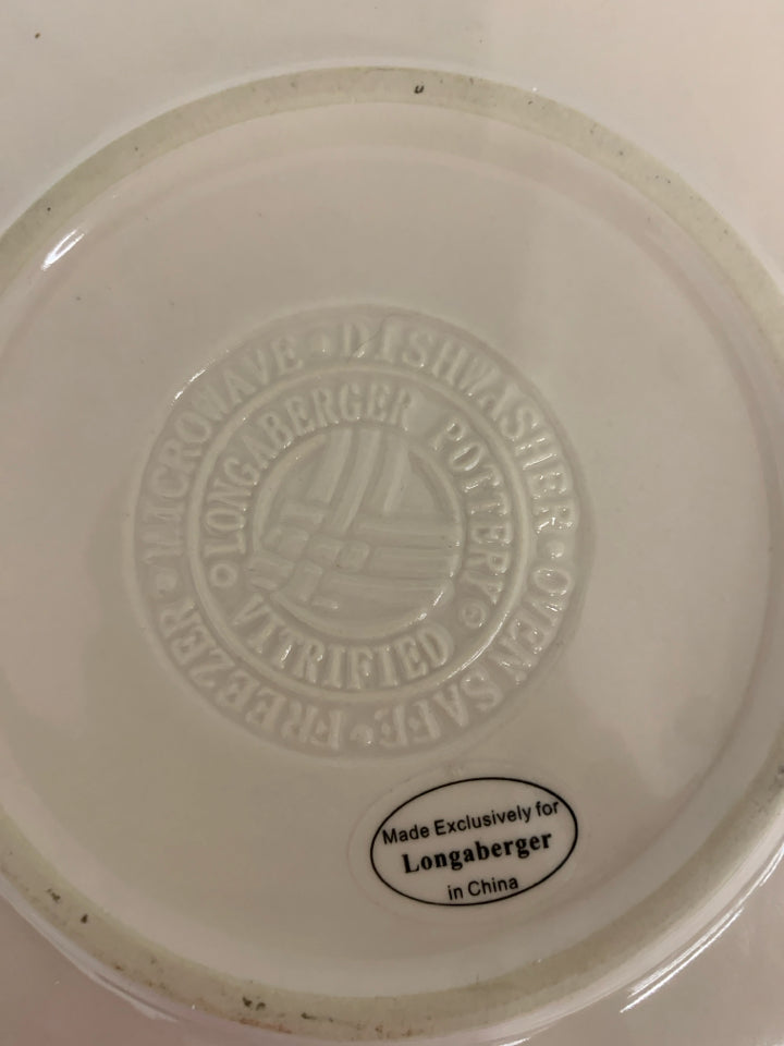 2 PC WOVEN TRADITIONS MUG/PLATE LONGABERGER.