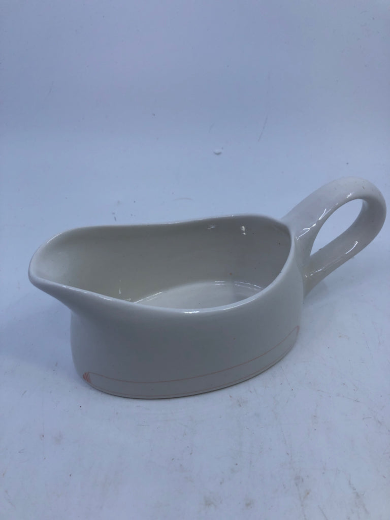 VTG PINK TRIM SHORT GRAVY BOAT