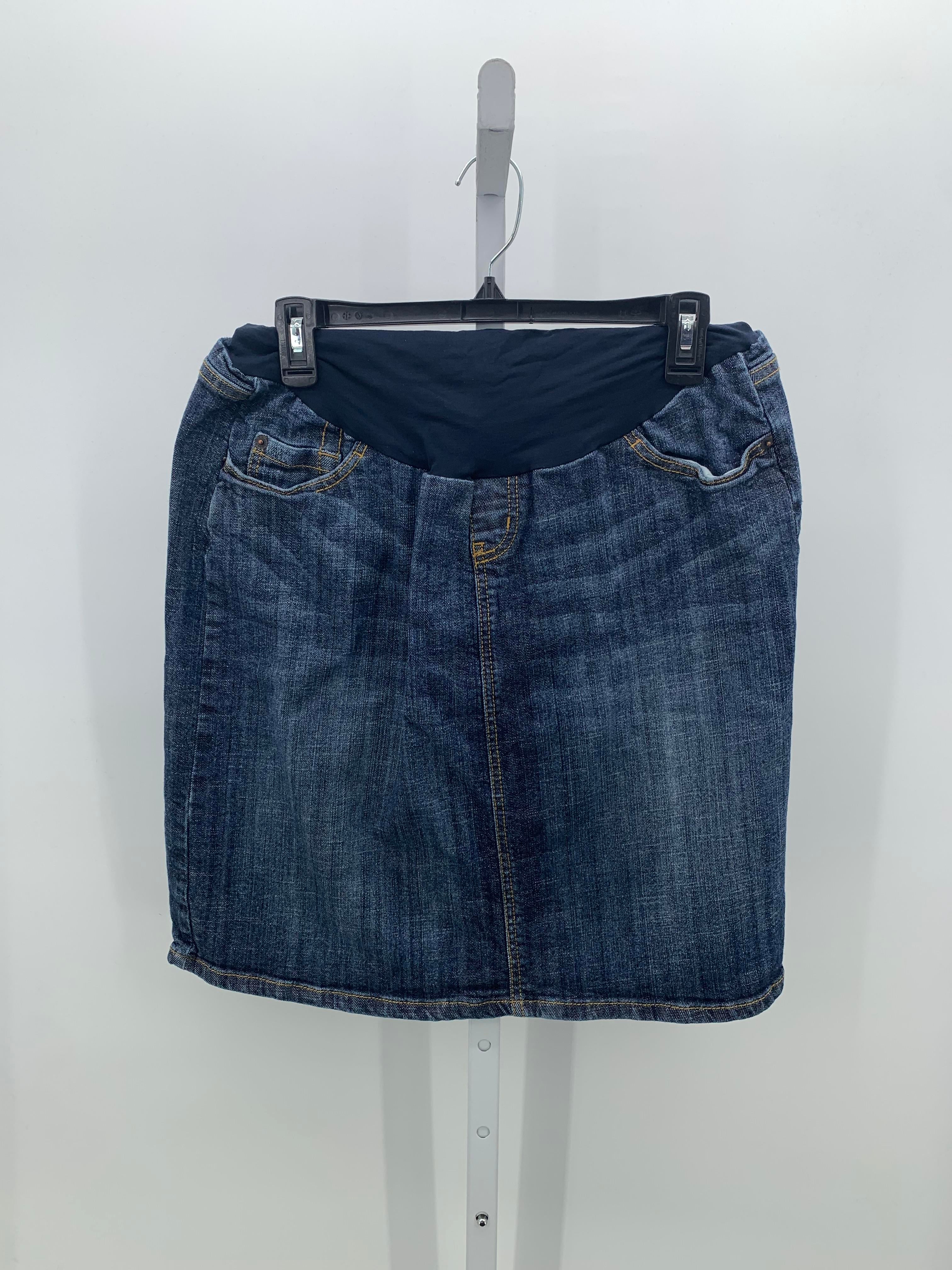 American Star Denim Size Large Maternity Skirt