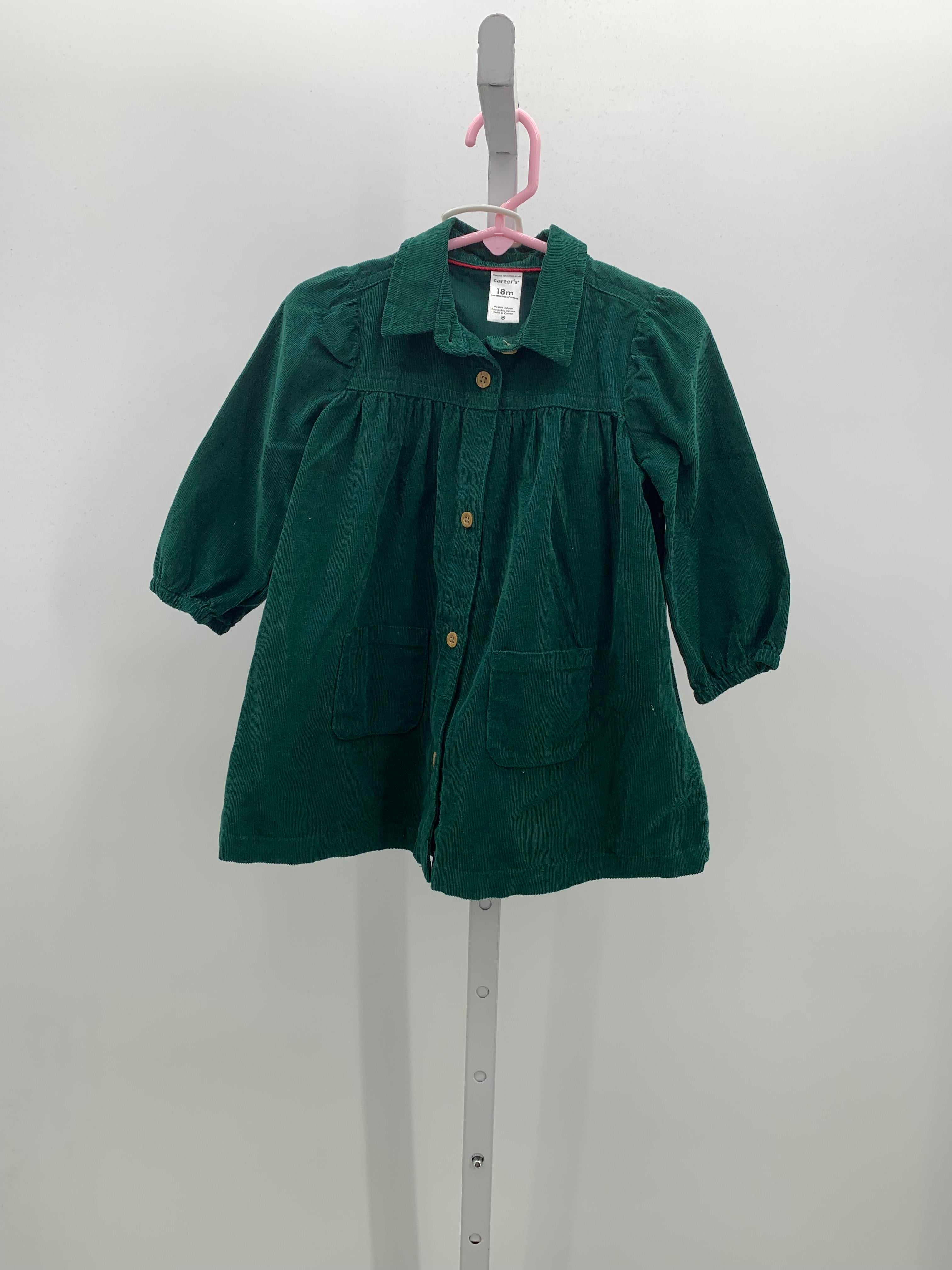 Carters Size 18 Months Girls Long Sleeve Dress