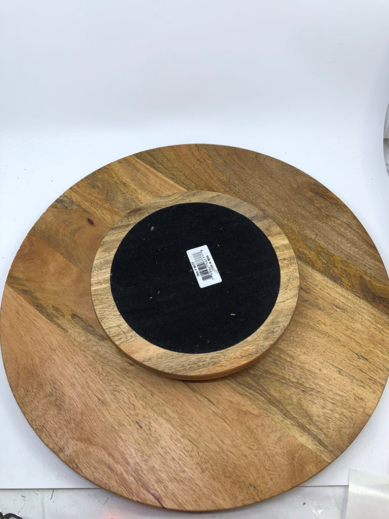WOOD LAZY SUSAN.