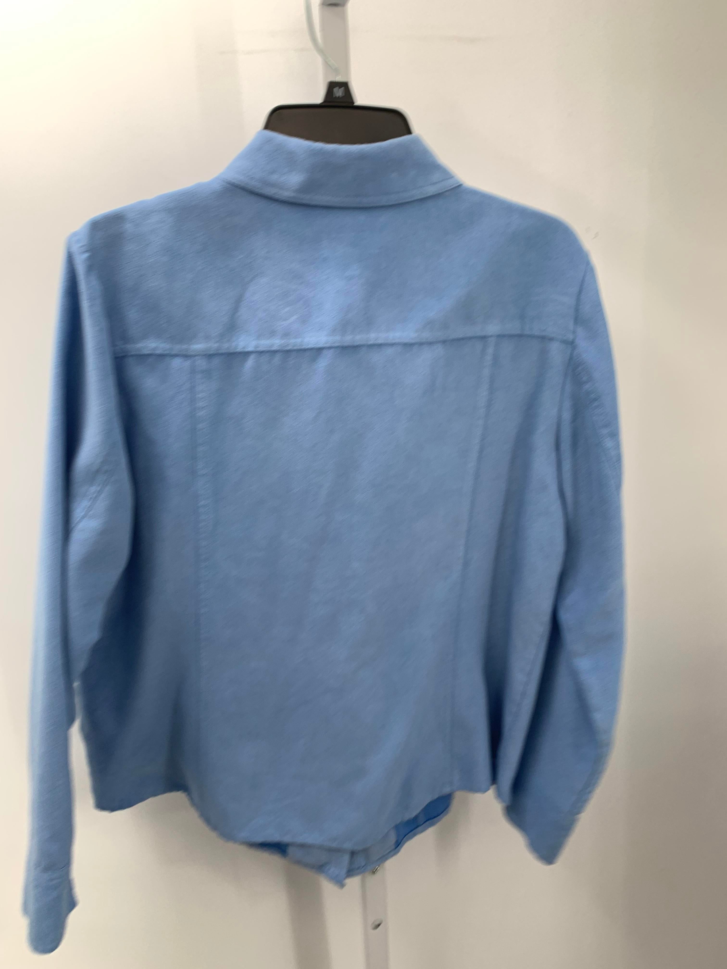 Croft & Barrow Size Large Misses Long Sleeve Shirt