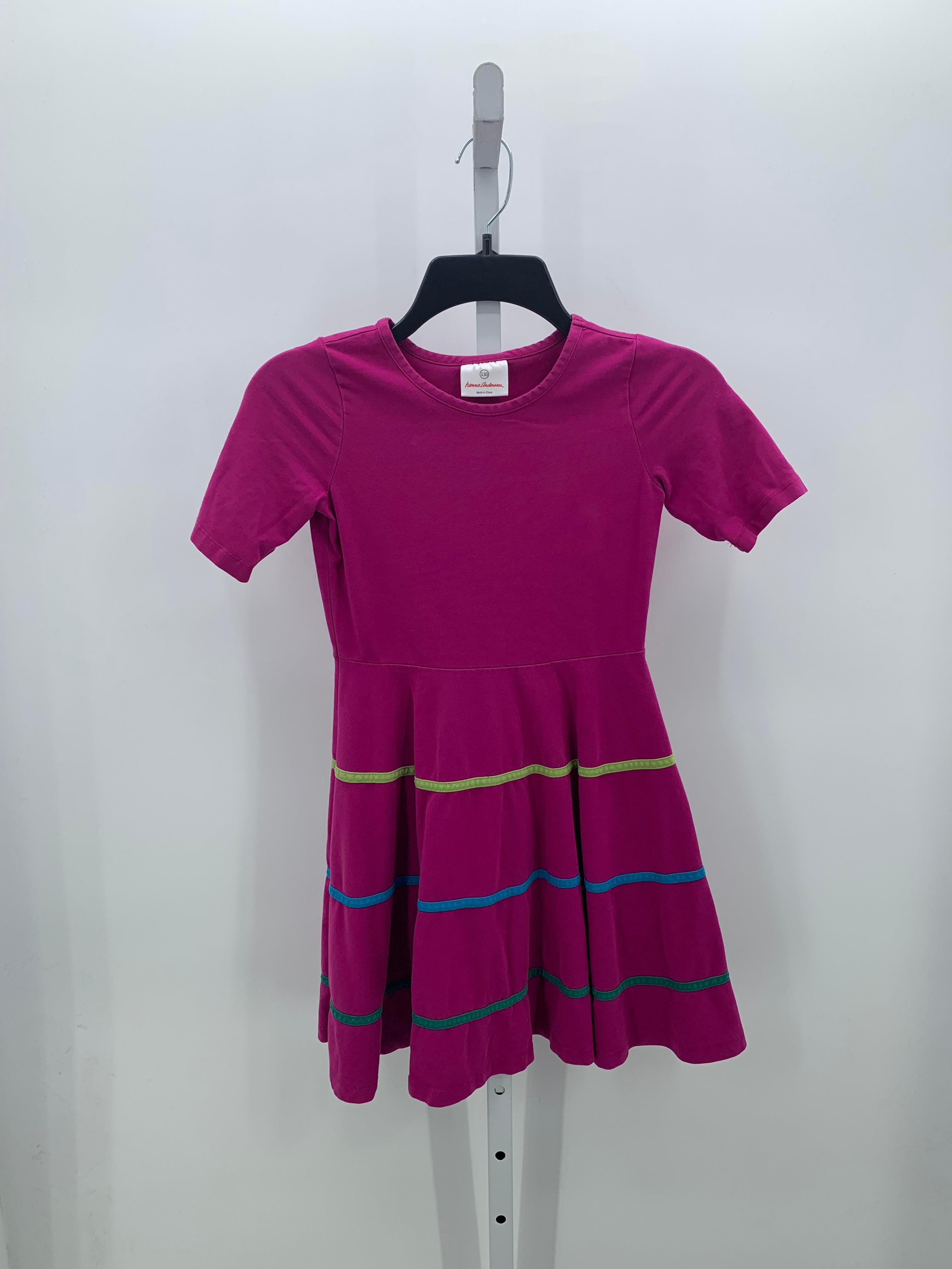 Hanna Anderson Size 8 Girls Short Sleeve Dress