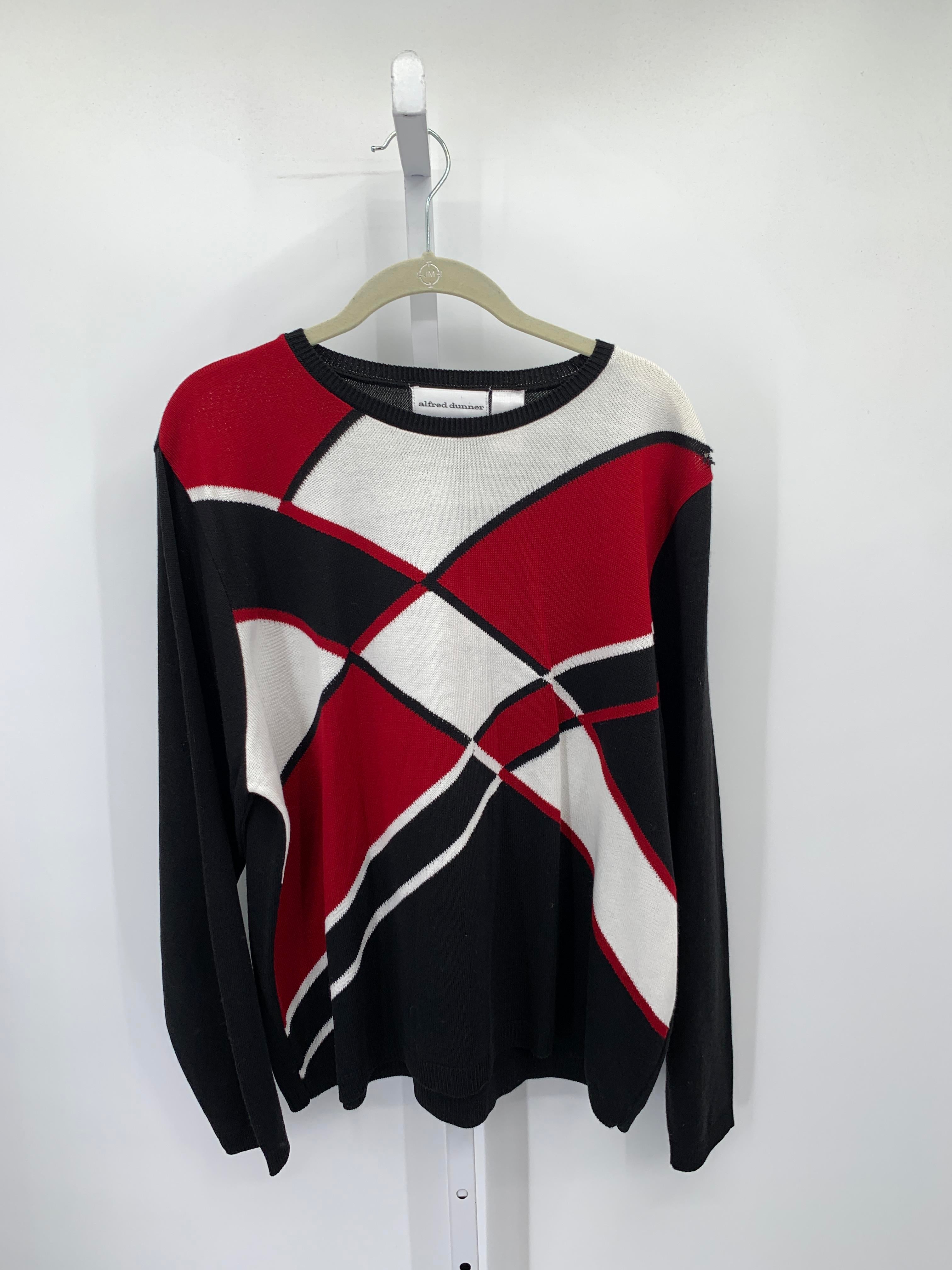 Alfred Dunner Size Large Misses Long Slv Sweater