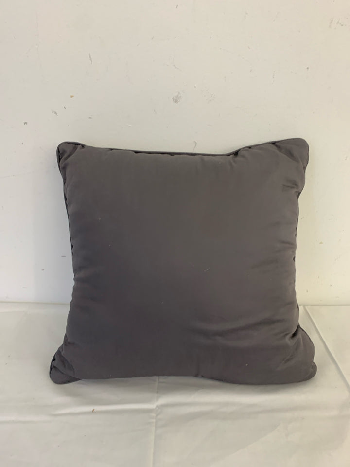 SQUARE GREY PILLOW.