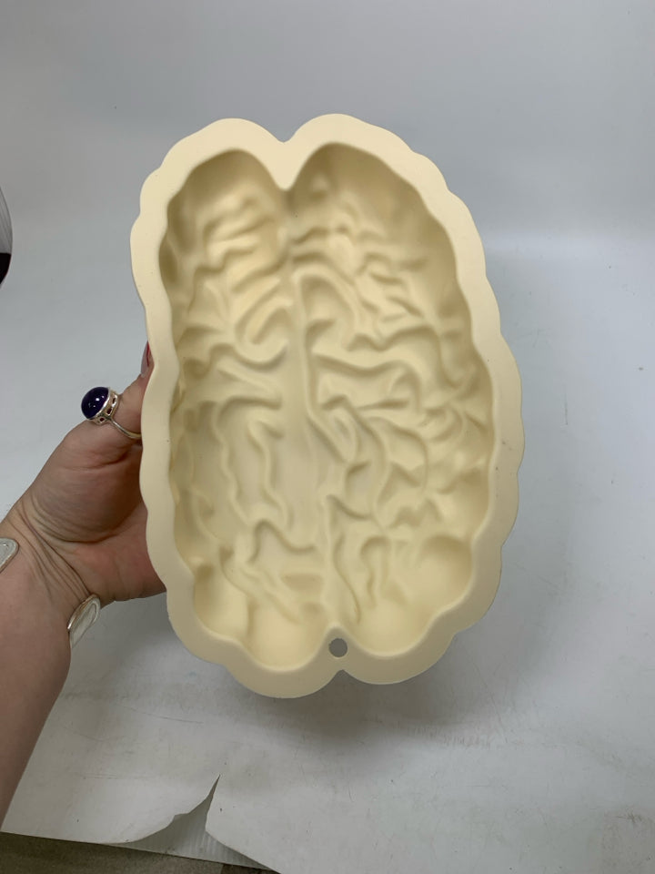 SILICONE BRAIN MOLD.